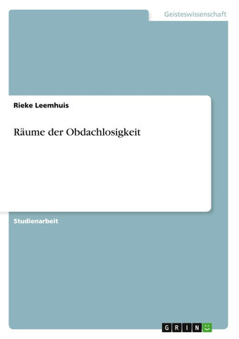 Räume der Obdachlosigkeit