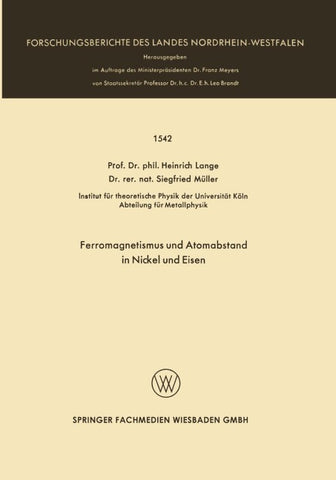 Ferromagnetismus und Atomabstand in Nickel und Eisen
