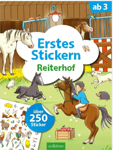 Erstes Stickern – Reiterhof