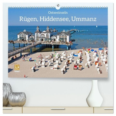 Ostseeinseln Rügen, Hiddensee, Ummanz (hochwertiger Premium Wandkalender 2027 DIN A2 quer), Kunstdruck in Hochglanz