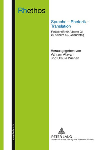 Sprache – Rhetorik – Translation
