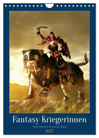 Fantasy Kriegerinnen (Wandkalender 2027 DIN A4 hoch), CALVENDO Monatskalender