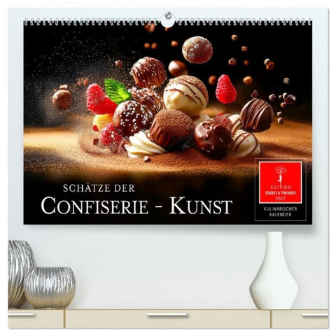 Schätze der Confiserie Kunst (hochwertiger Premium Wandkalender 2027 DIN A2 quer), Kunstdruck in Hochglanz