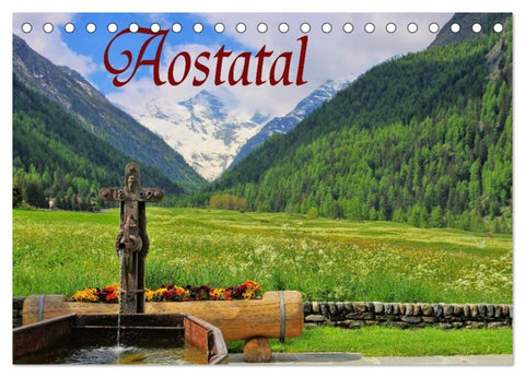 Aostatal (Tischkalender 2026 DIN A5 quer), CALVENDO Monatskalender