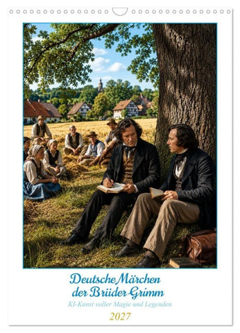 Deutsche Märchen der Brüder Grimm (Wandkalender 2027 DIN A3 hoch), CALVENDO Monatskalender
