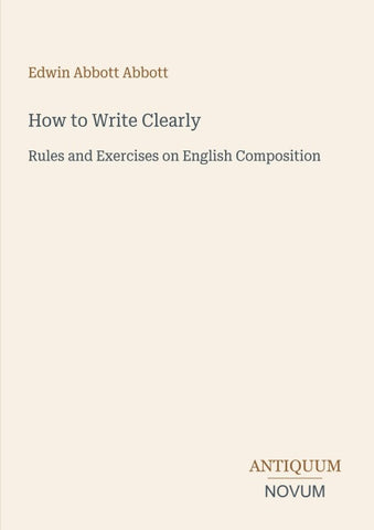 How to Write Clearly