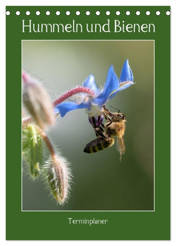 Hummeln und Bienen Terminplaner (Tischkalender 2027 DIN A5 hoch), CALVENDO Monatskalender