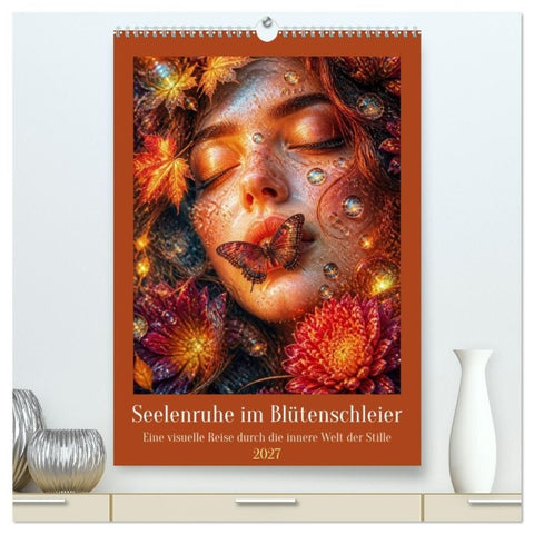 Seelenruhe im Blütenschleier (hochwertiger Premium Wandkalender 2027 DIN A2 hoch), Kunstdruck in Hochglanz