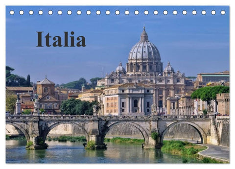 Italia (Tischkalender 2026 DIN A5 quer), CALVENDO Monatskalender