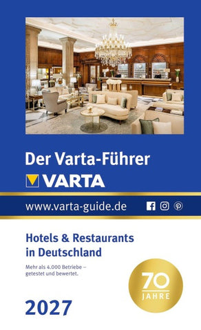 Der Varta-Führer 2027 Hotels & Restaurants in Deutschland