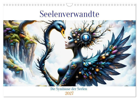 Seelenverwandte - Die Symbiose der Seelen (Wandkalender 2027 DIN A3 quer), CALVENDO Monatskalender