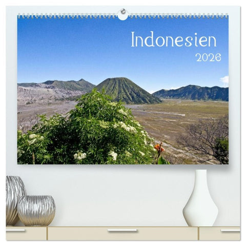 Indonesien (hochwertiger Premium Wandkalender 2026 DIN A2 quer), Kunstdruck in Hochglanz