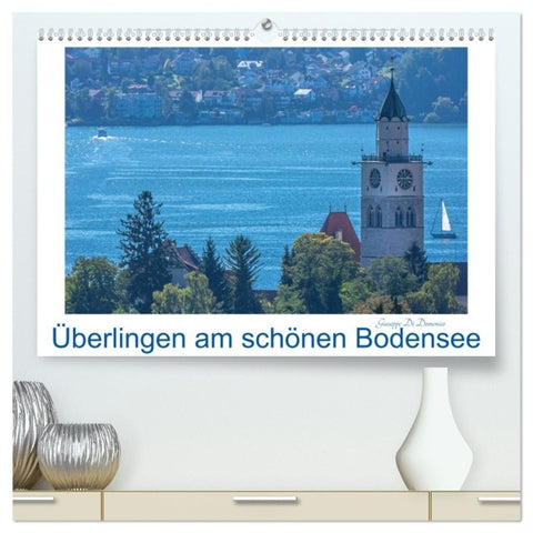 Überlingen am schönen Bodensee (hochwertiger Premium Wandkalender 2027 DIN A2 quer), Kunstdruck in Hochglanz