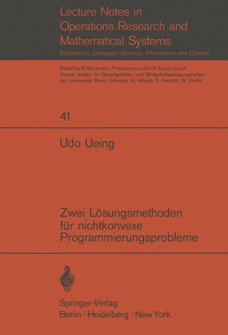 Zwei Lösungsmethoden für nichtkonvexe Programmierungsprobleme