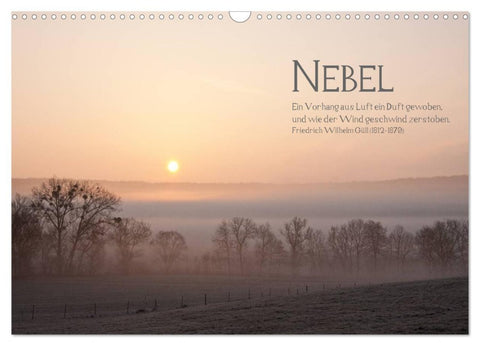NEBEL (Wandkalender 2026 DIN A3 quer), CALVENDO Monatskalender