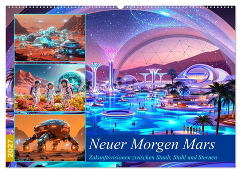 Neuer Morgen Mars (Wandkalender 2027 DIN A2 quer), CALVENDO Monatskalender