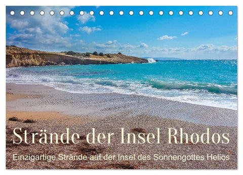 Strände der Insel Rhodos (Tischkalender 2027 DIN A5 quer), CALVENDO Monatskalender