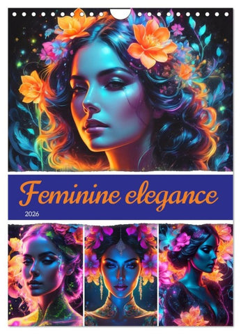Feminine elegance (Wall Calendar 2026 DIN A4 portrait), CALVENDO 12 Month Wall Calendar