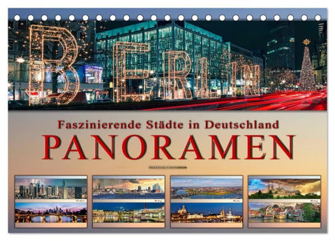 Faszinierende Städte in Deutschland - Panoramen (Tischkalender 2027 DIN A5 quer), CALVENDO Monatskalender