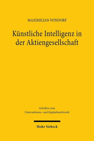Künstliche Intelligenz in der Aktiengesellschaft