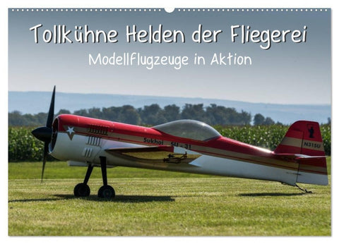 Tollkühne Helden der Fliegerei - Modellflugzeuge in Aktion (Wandkalender 2027 DIN A2 quer), CALVENDO Monatskalender