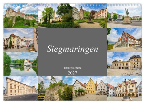 Sigmaringen Impressionen (Wandkalender 2027 DIN A3 quer), CALVENDO Monatskalender