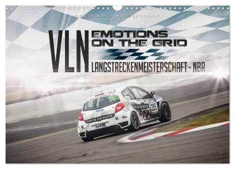 EMOTIONS ON THE GRID - VLN Langstreckenmeisterschaft Nürburgring (Wandkalender 2026 DIN A3 quer), CALVENDO Monatskalender