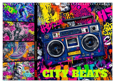 City Beats - Graffiti Dreams (Wandkalender 2027 DIN A3 quer), CALVENDO Monatskalender