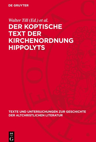 Der koptische Text der Kirchenordnung Hippolyts