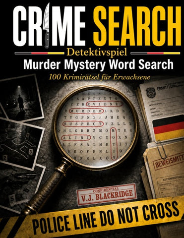Crime Search | Detektivspiel | Murder Mystery Word Search