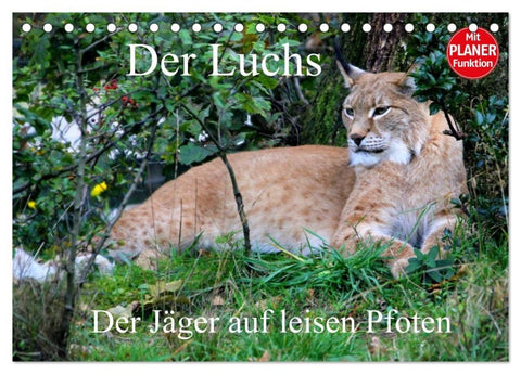 Der Luchs - Der Jäger auf leisen Pfoten (Tischkalender 2027 DIN A5 quer), CALVENDO Monatskalender