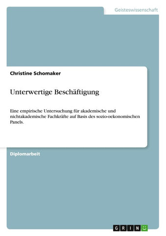 Unterwertige Beschäftigung