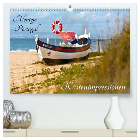 Alentejo Portugal - Küstenimpressionen (hochwertiger Premium Wandkalender 2027 DIN A2 quer), Kunstdruck in Hochglanz