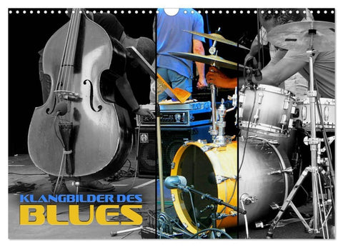 Klangbilder des Blues (Wandkalender 2027 DIN A3 quer), CALVENDO Monatskalender