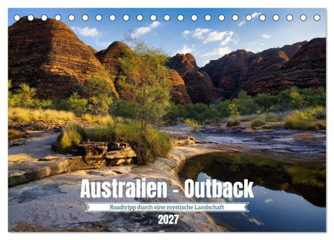 Roadtrip durchs Outback – Australiens wilde Seele (Tischkalender 2027 DIN A5 quer), CALVENDO Monatskalender