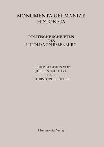 Politische Schriften des Lupold von Bebenburg