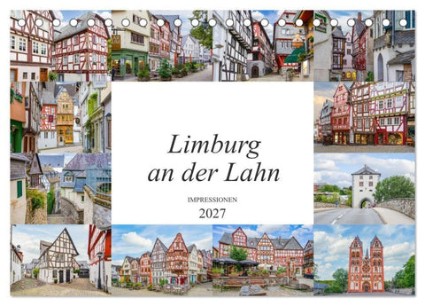 Limburg an der Lahn Impressionen (Tischkalender 2027 DIN A5 quer), CALVENDO Monatskalender
