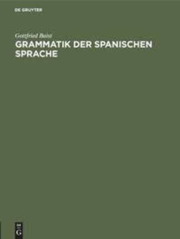 Grammatik der spanischen Sprache