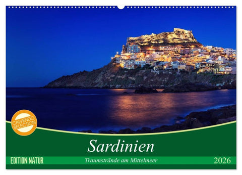 Sardinien - Traumstrände am Mittelmeer (Wandkalender 2026 DIN A2 quer), CALVENDO Monatskalender