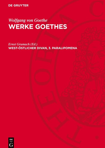 West-Östlicher Divan, 3. Paralipomena