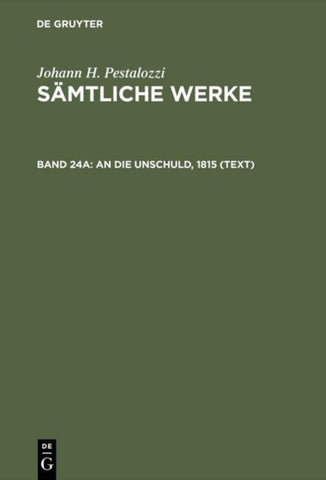 An die Unschuld, 1815 (Text)