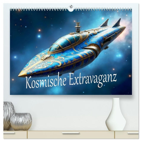 Kosmische Extravaganz (hochwertiger Premium Wandkalender 2027 DIN A2 quer), Kunstdruck in Hochglanz