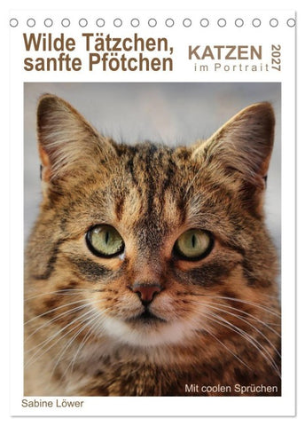 Wilde Tätzchen, sanfte Pfötchen (Tischkalender 2027 DIN A5 hoch), CALVENDO Monatskalender