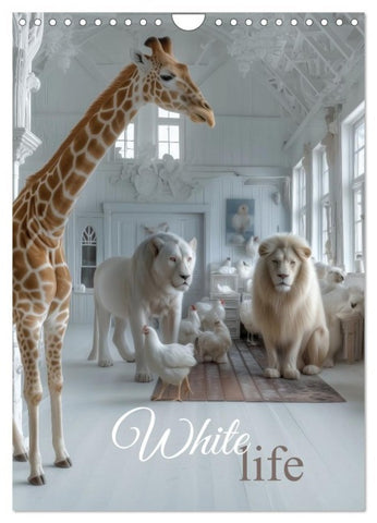 White Life (Wandkalender 2026 DIN A4 hoch), CALVENDO Monatskalender