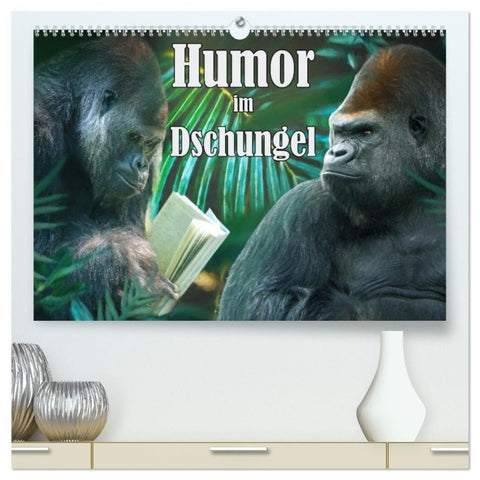 Humor im Dschungel (hochwertiger Premium Wandkalender 2027 DIN A2 quer), Kunstdruck in Hochglanz