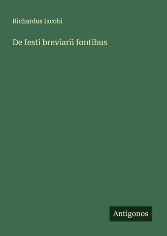 De festi breviarii fontibus