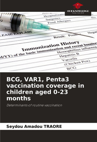 BCG, VAR1, Penta3 vaccination coverage in children aged 0-23 months