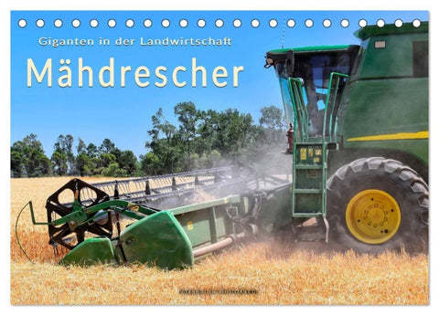 Giganten in der Landwirtschaft - Mähdrescher (Tischkalender 2027 DIN A5 quer), CALVENDO Monatskalender