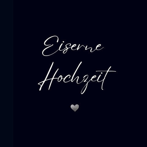 Gästebuch "Eiserne Hochzeit"- Premium Gästebuch Blanko