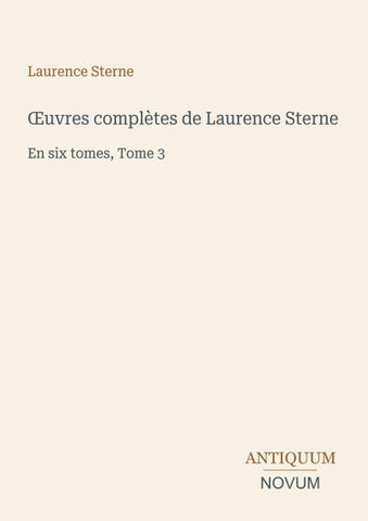 ¿uvres complètes de Laurence Sterne
